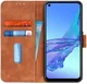 KHAZNEH Oppo A53 / A53s Hoesje Retro Wallet Book Case Bruin afbeelding 1