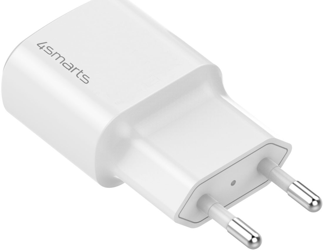 4smarts DoublePort 20W USB-A QC en USB-C Power Delivery Adapter Wit afbeelding 8