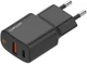 4smarts DoublePort 20W USB-A QC en USB-C Power Delivery Adapter Zwart afbeelding 1
