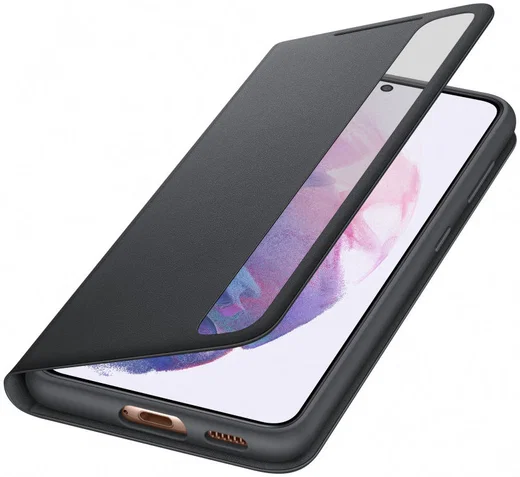 Origineel Samsung Galaxy S21 Hoesje Smart Clear View Cover Zwart afbeelding 1