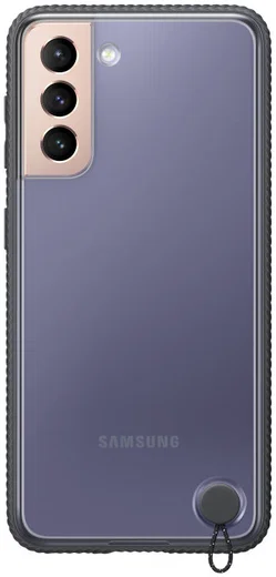 Origineel Samsung Galaxy S21 Hoesje Clear Protective Cover Zwart afbeelding 1