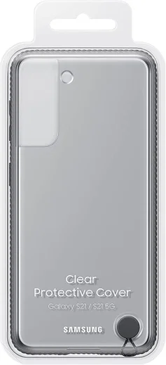 Origineel Samsung Galaxy S21 Hoesje Clear Protective Cover Zwart afbeelding 5
