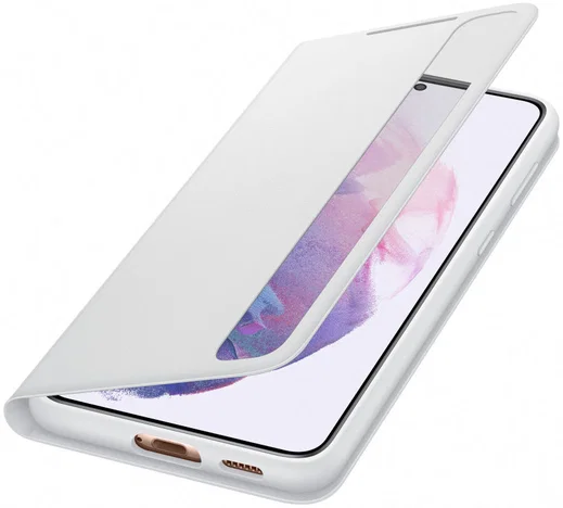 Origineel Samsung Galaxy S21 Plus Hoesje Smart Clear View Cover Grijs afbeelding 1