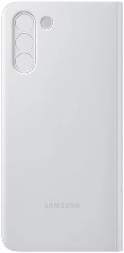 Origineel Samsung Galaxy S21 Plus Hoesje Smart Clear View Cover Grijs afbeelding 3