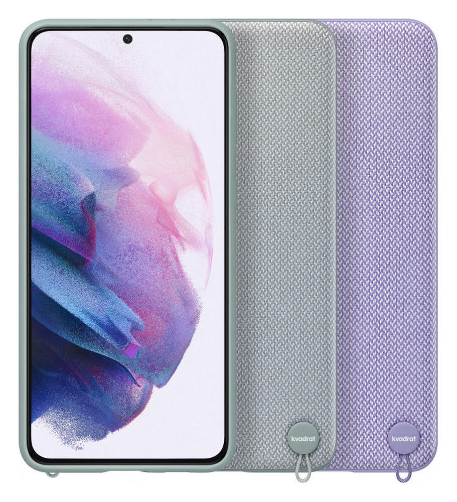 Origineel Samsung Galaxy S21 Plus Hoesje Kvadrat Cover Paars afbeelding 4