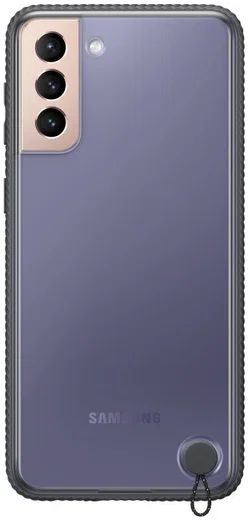 Origineel Samsung Galaxy S21 Plus Hoesje Clear Protective Cover Zwart afbeelding 1