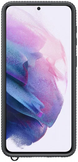 Origineel Samsung Galaxy S21 Plus Hoesje Clear Protective Cover Zwart afbeelding 2