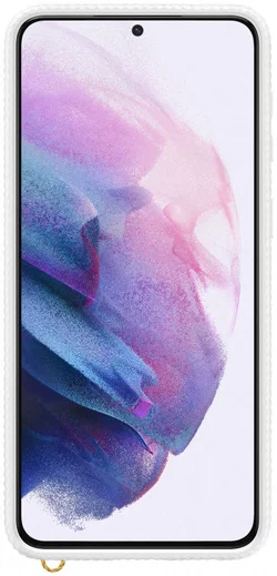 Origineel Samsung Galaxy S21 Plus Hoesje Clear Protective Cover Wit afbeelding 2