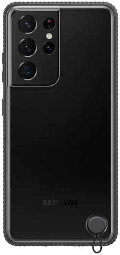 Origineel Samsung Galaxy S21 Ultra Hoesje Clear Protective Cover Zwart afbeelding 1