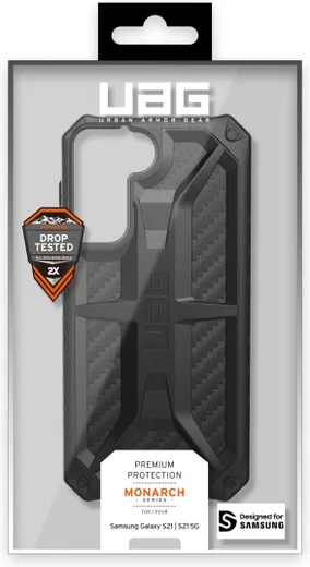 Urban Armor Gear Monarch Samsung Galaxy S21 Hoesje Carbon afbeelding 13