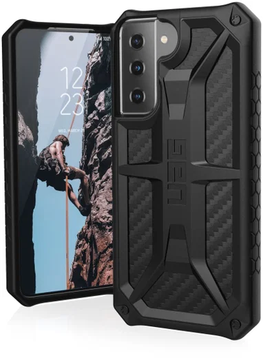 Urban Armor Gear Monarch Samsung Galaxy S21 Hoesje Carbon afbeelding 1