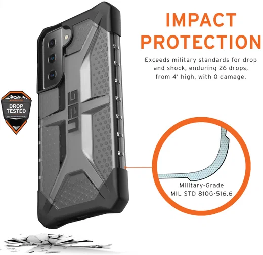 Urban Armor Gear Plasma Samsung Galaxy S21 Back Cover Hoesje Ash afbeelding 4