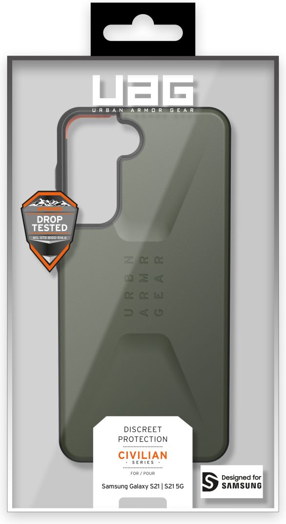 Urban Armor Gear Civilian Samsung Galaxy S21 Hoesje Olive afbeelding 14