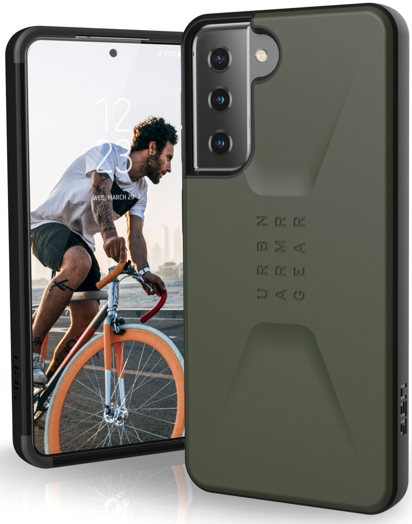 Urban Armor Gear Civilian Samsung Galaxy S21 Hoesje Olive afbeelding 1