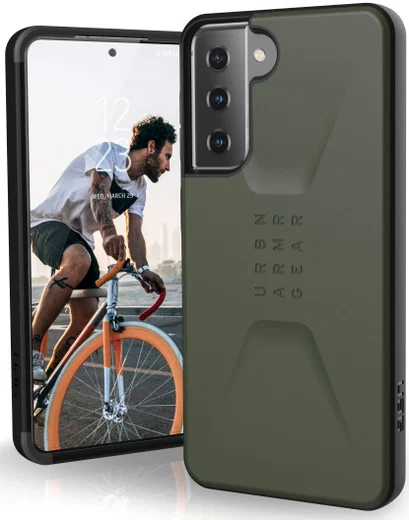 Urban Armor Gear Civilian Samsung Galaxy S21 Hoesje Olive afbeelding 1