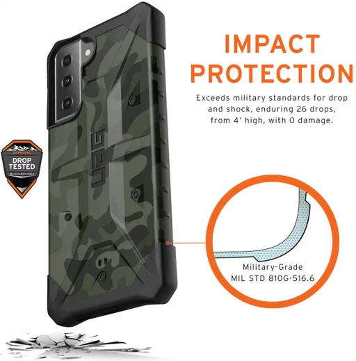 Urban Armor Gear Pathfinder Samsung Galaxy S21 Plus Hoesje Forest Camo afbeelding 4
