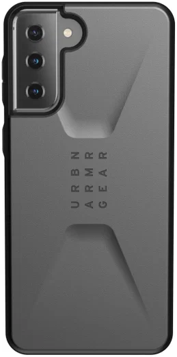 Urban Armor Gear Civilian Samsung Galaxy S21 Plus Hoesje Zilver afbeelding 2