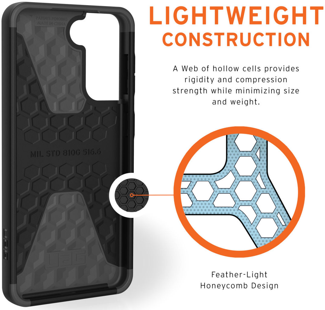 Urban Armor Gear Civilian Samsung Galaxy S21 Plus Hoesje Zilver afbeelding 5