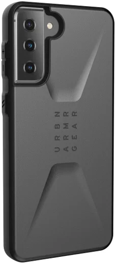 Urban Armor Gear Civilian Samsung Galaxy S21 Plus Hoesje Zilver afbeelding 8