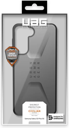 Urban Armor Gear Civilian Samsung Galaxy S21 Plus Hoesje Zilver afbeelding 14