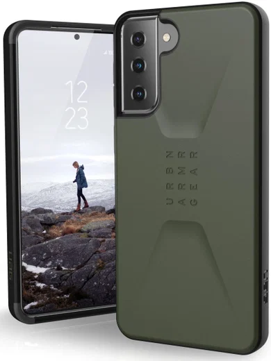 Urban Armor Gear Civilian Samsung Galaxy S21 Plus Hoesje Olive afbeelding 1