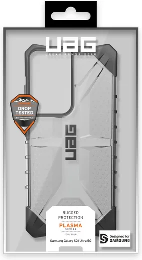 Urban Armor Gear Plasma Samsung Galaxy S21 Ultra Hoesje Ash afbeelding 15