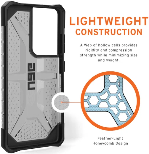 Urban Armor Gear Plasma Samsung Galaxy S21 Ultra Hoesje Ash afbeelding 6