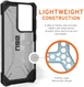Urban Armor Gear Plasma Samsung Galaxy S21 Ultra Hoesje Ash afbeelding 6