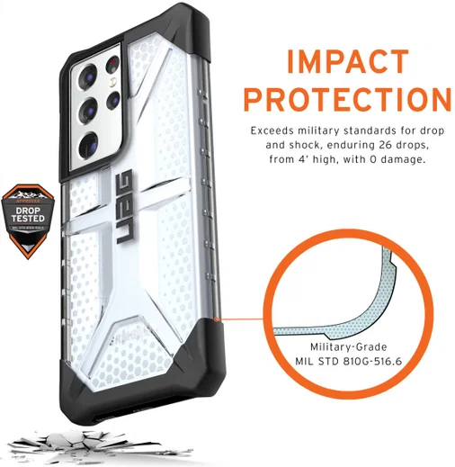 Urban Armor Gear Plasma Samsung Galaxy S21 Ultra Hoesje Ice afbeelding 4