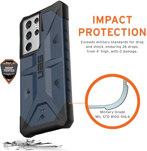 Urban Armor Gear Pathfinder Samsung Galaxy S21 Ultra Hoesje Blauw afbeelding 4