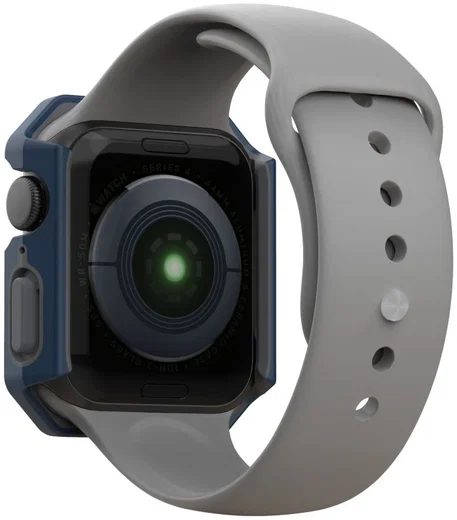 Urban Armor Gear Civilian Apple Watch 44MM Hoesje Blauw/Zilver afbeelding 12