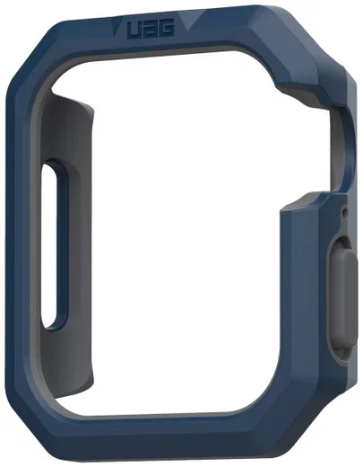 Urban Armor Gear Civilian Apple Watch 44MM Hoesje Blauw/Zilver afbeelding 3
