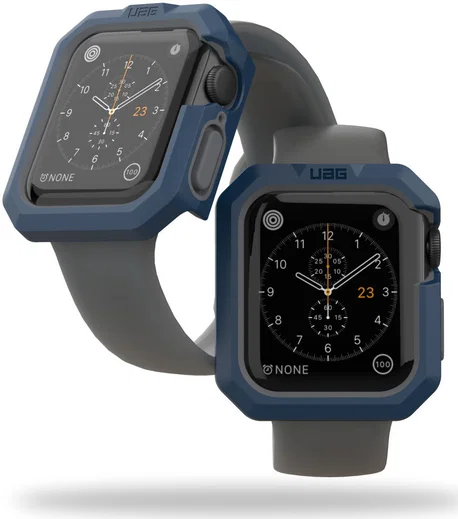 Urban Armor Gear Civilian Apple Watch 40MM Hoesje Blauw/Zilver afbeelding 1
