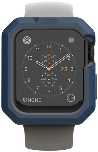 Urban Armor Gear Civilian Apple Watch 40MM Hoesje Blauw/Zilver afbeelding 2