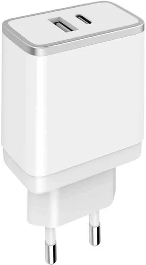 Mobiparts USB/USB-C Adapter 2.4A + USB-C naar Apple Lightning Kabel 1M afbeelding 4