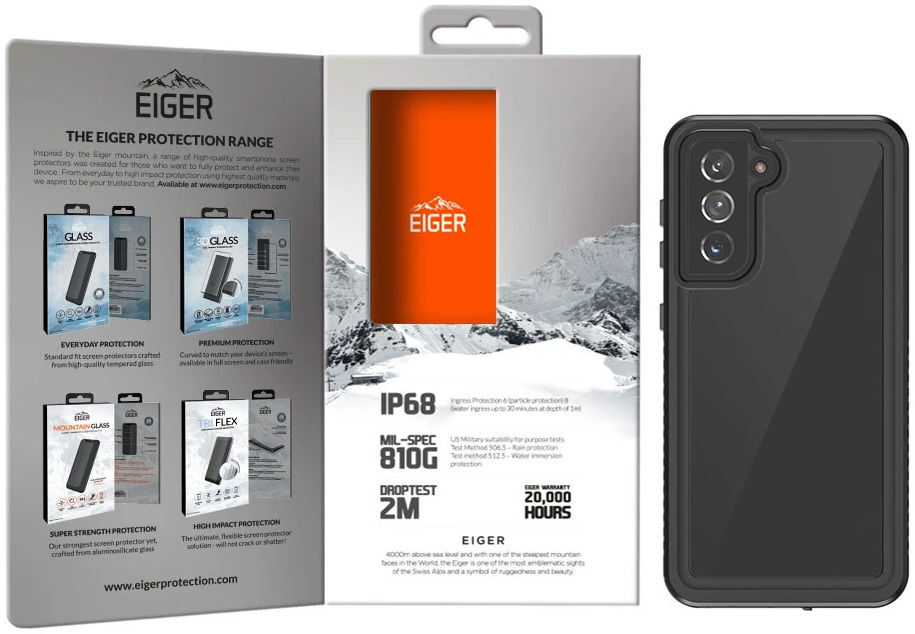 Eiger Avalanche Samsung Galaxy S21 Plus Waterdicht Hoesje Zwart afbeelding 7