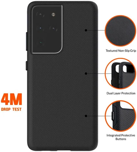 Eiger North Series Samsung Galaxy S21 Ultra Hoesje Zwart afbeelding 4