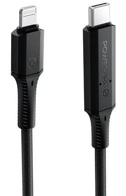 Spigen PowerArc ArcWire Gevlochten USB-C/Lightning Kabel 1 Meter Zwart afbeelding 1