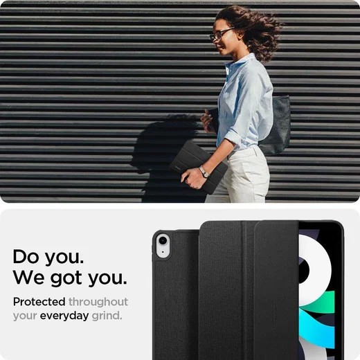 Spigen Urban Fit Apple iPad Air 2020 / 2022 Hoesje Zwart afbeelding 12