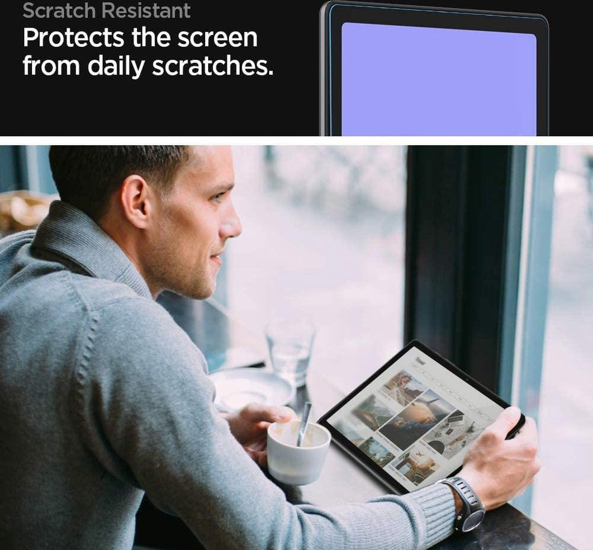 Spigen GLAS.tR Slim Samsung Galaxy Tab A7 (2020) Screenprotector afbeelding 3