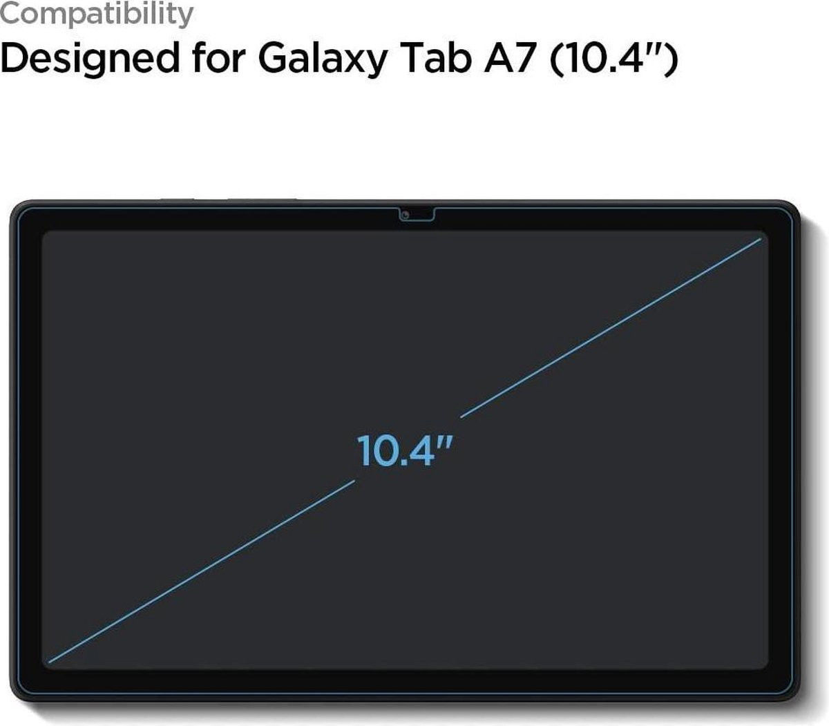 Spigen GLAS.tR Slim Samsung Galaxy Tab A7 (2020) Screenprotector afbeelding 6