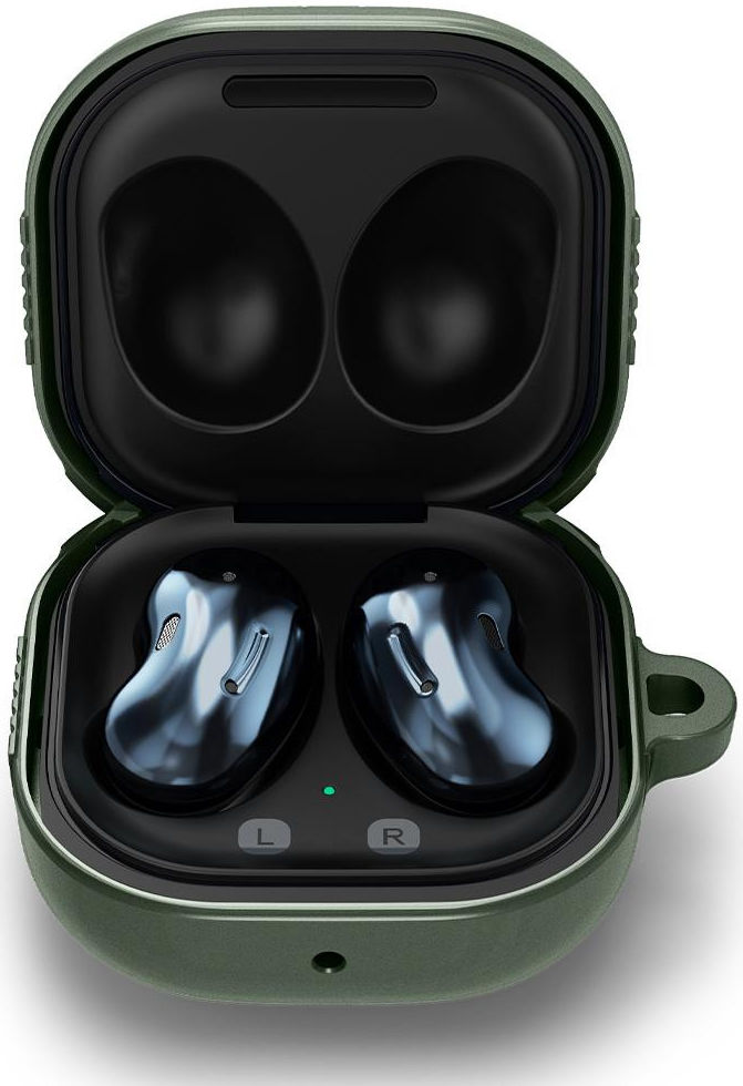 Spigen Rugged Armor Samsung Galaxy Buds Live Hoesje Groen afbeelding 3