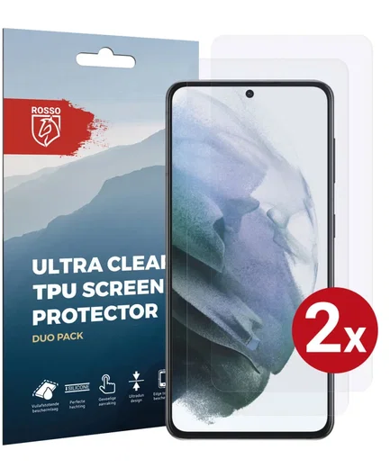 Rosso Samsung Galaxy S21 Clear Screen Protector Duo Pack afbeelding 1