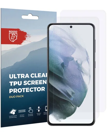 Rosso Samsung Galaxy S21 Clear Screen Protector Duo Pack afbeelding 11
