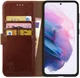 Rosso Element Samsung Galaxy S21 Plus Hoesje Book Cover Bruin afbeelding 1