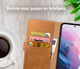 Rosso Element Samsung Galaxy S21 Plus Hoesje Book Cover Lichtbruin afbeelding 9