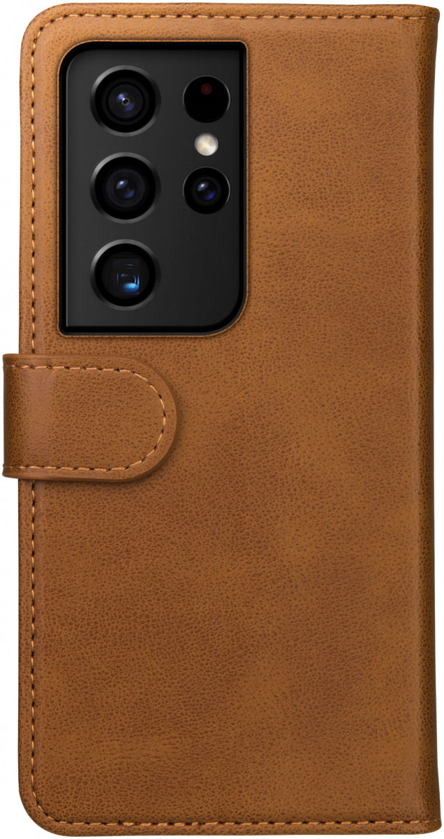 Rosso Element Samsung Galaxy S21 Ultra Hoesje Book Cover Lichtbruin afbeelding 2