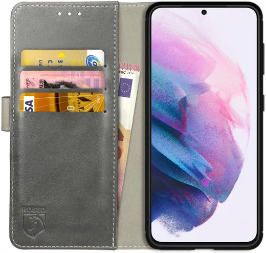 Rosso Element Samsung Galaxy S21 Plus Hoesje Book Cover Grijs afbeelding 1