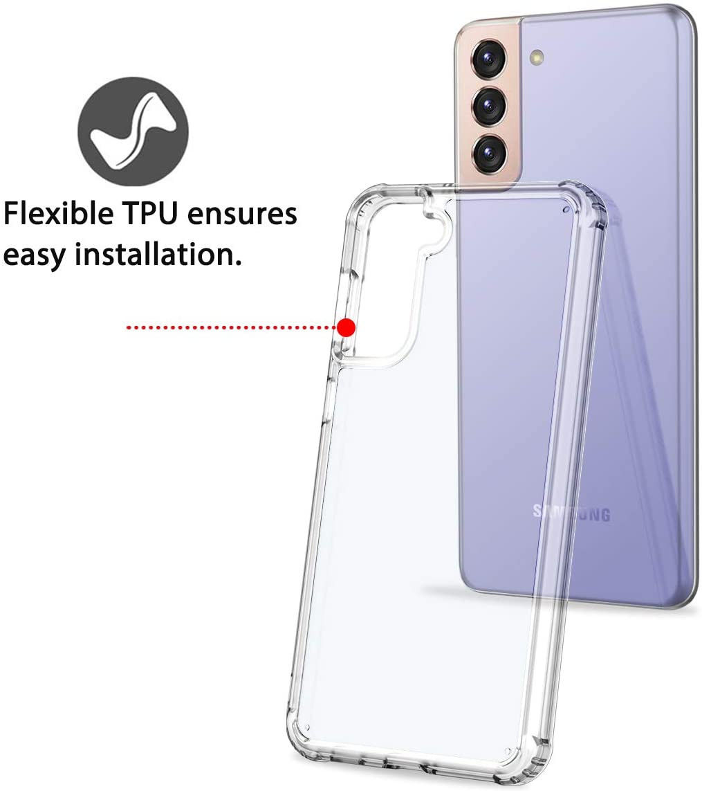 Samsung Galaxy S21 Hoesje Armor Back Cover Transparant afbeelding 5