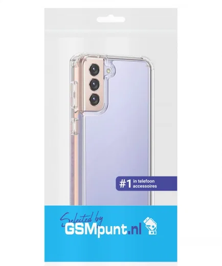 Samsung Galaxy S21 Plus Hoesje Armor Back Cover Transparant afbeelding 3